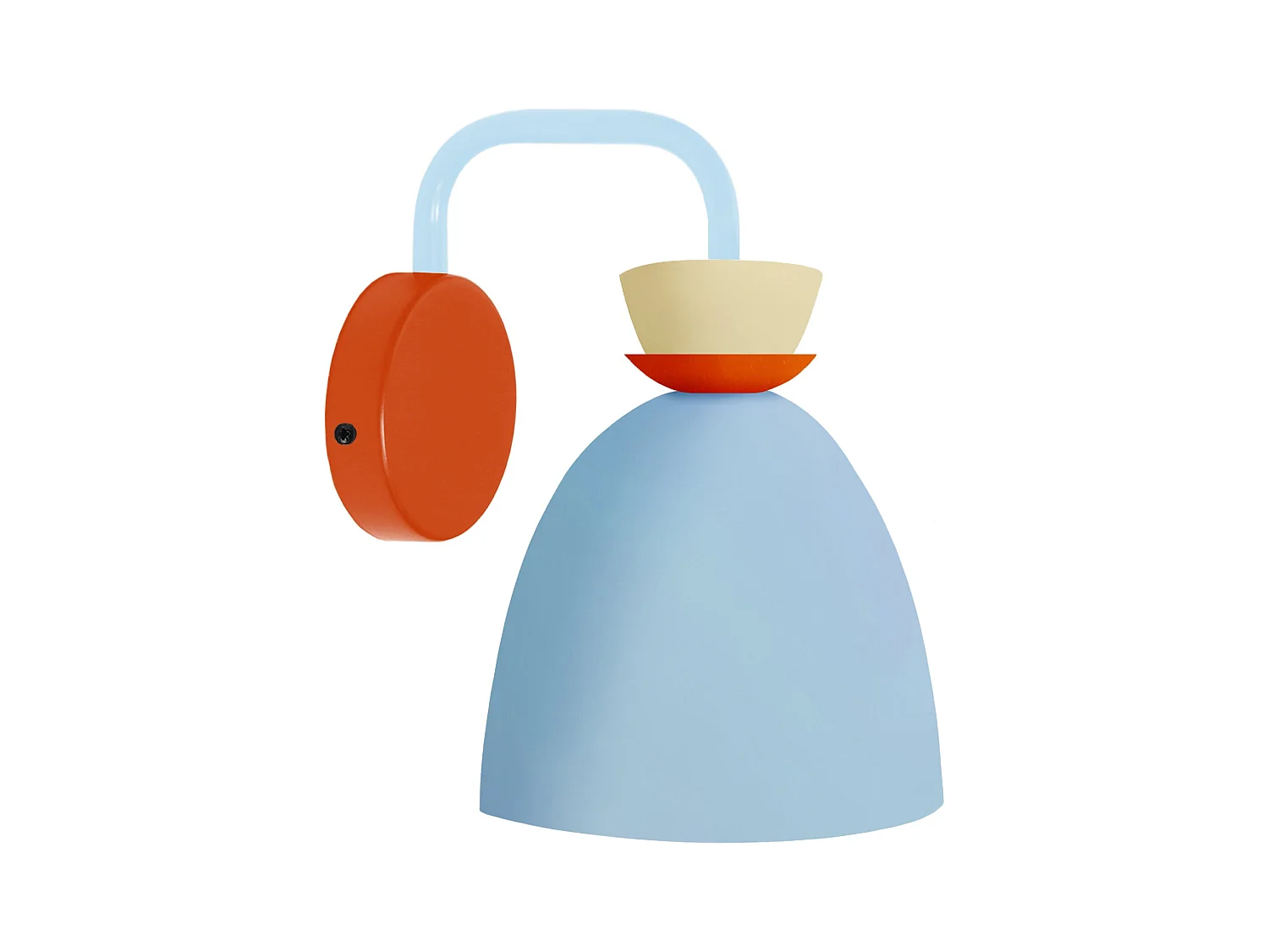 Applique TOSEL ,métal,Bleu,H24xD14xP23,5cm