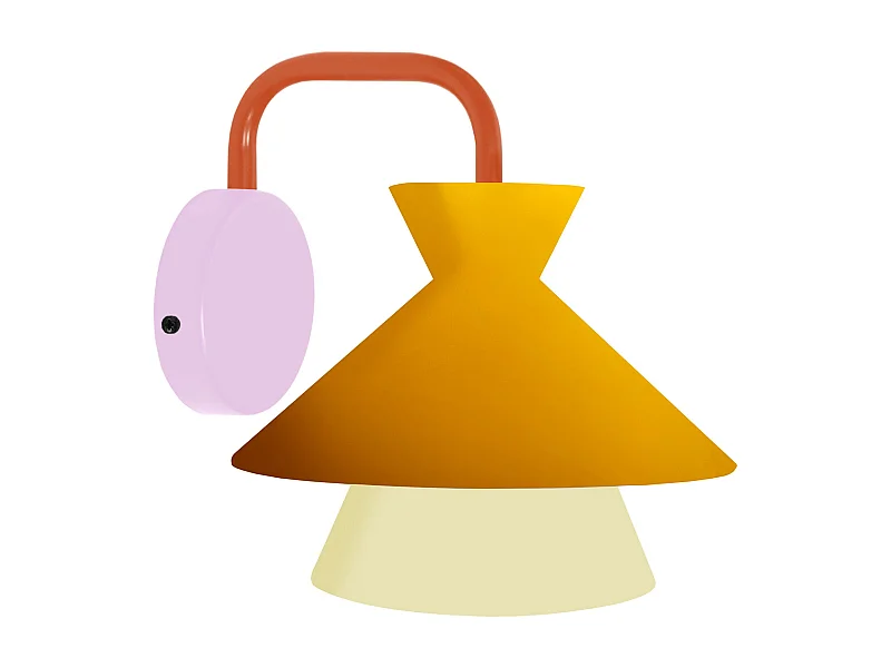 Applique TOSEL ,métal,beige,H26xD21xP25cm