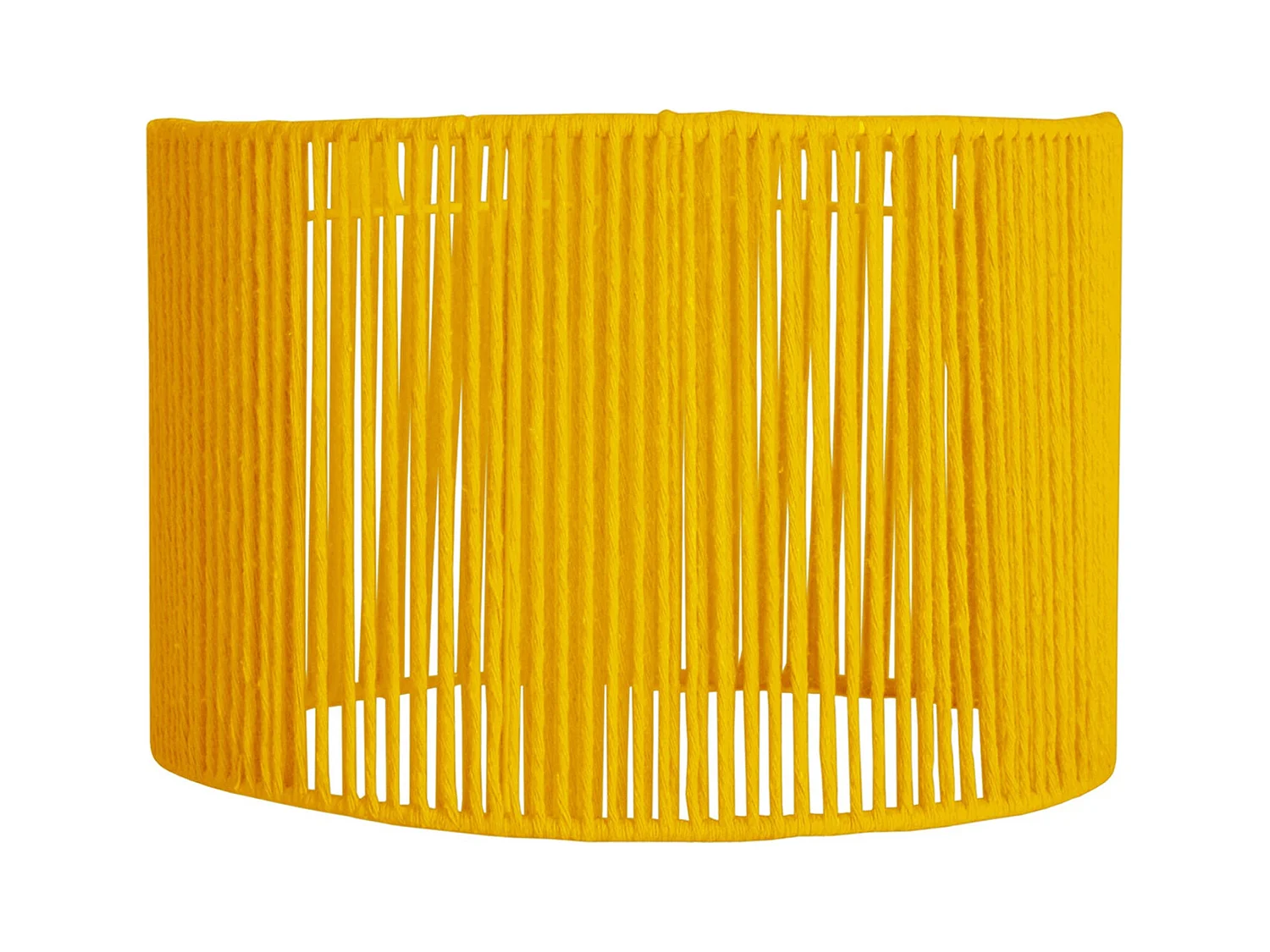 Abat-jour TOSEL ,métal,fibre ,Jaune ,H12xD22xP22cm