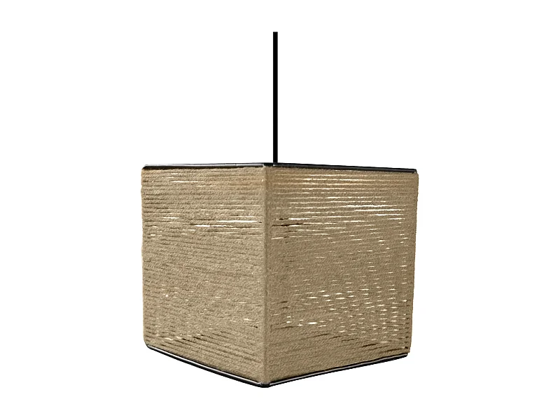 Suspension TOSEL ,fibre ,naturel,H 90x D16xP16cm