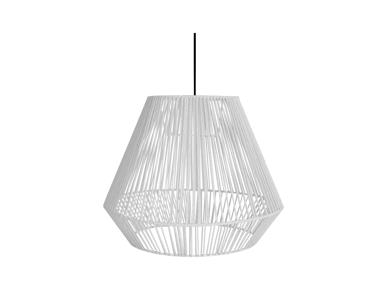 Suspension TOSEL ,métal,fibre ,Blanc ,H88xD40xP40cm