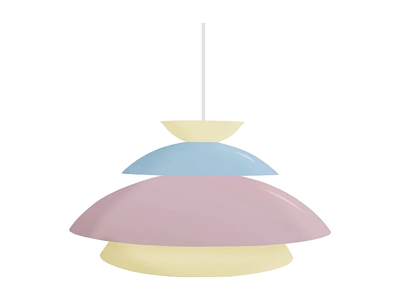 Suspension TOSEL ,métal,Rose ,H110xD 40xP40cm