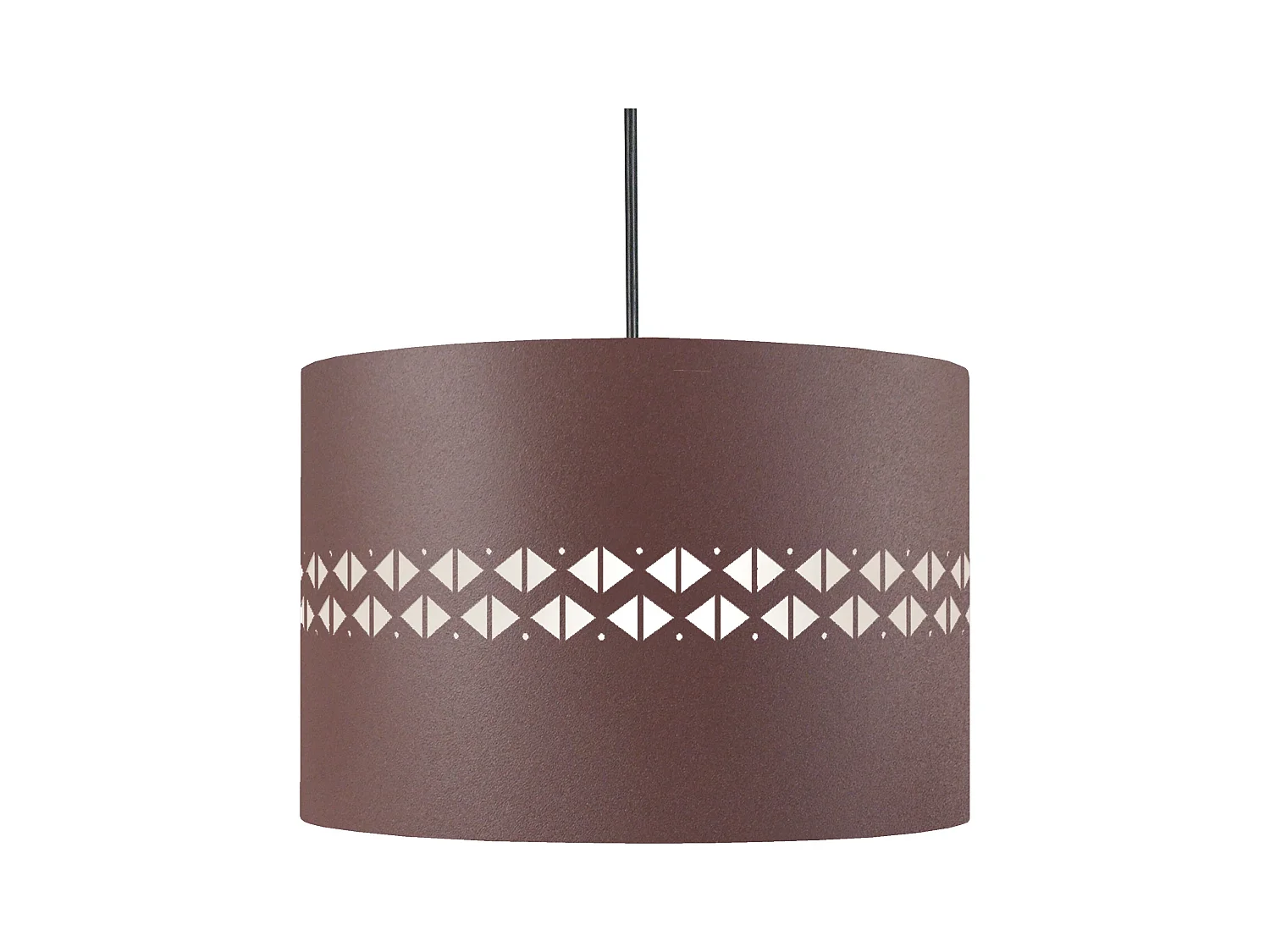 Suspension TOSEL ,métal,Marron, H 80xD30x P 30 cm