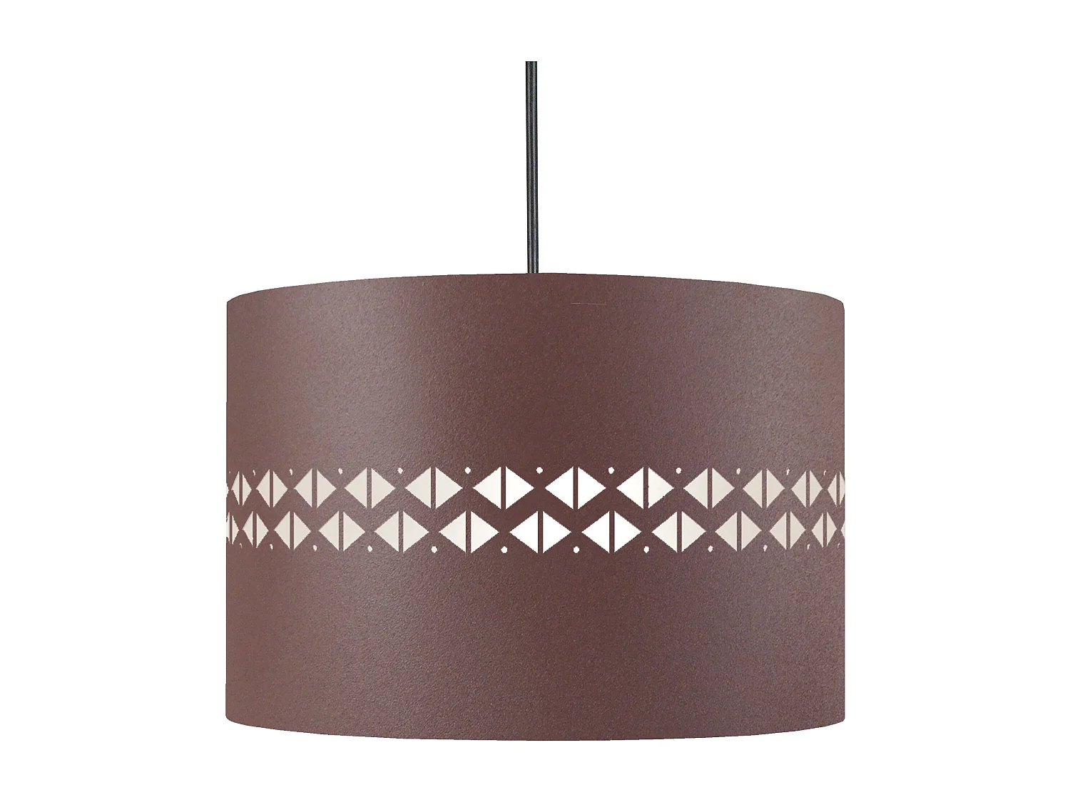 Suspensión  TOSEL ,metal ,Marrón, A 80xD30x P 30 cm