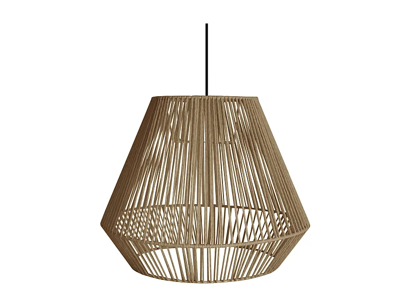 Suspension TOSEL ,métal,fibre ,naturel,H88xD40xP40cm