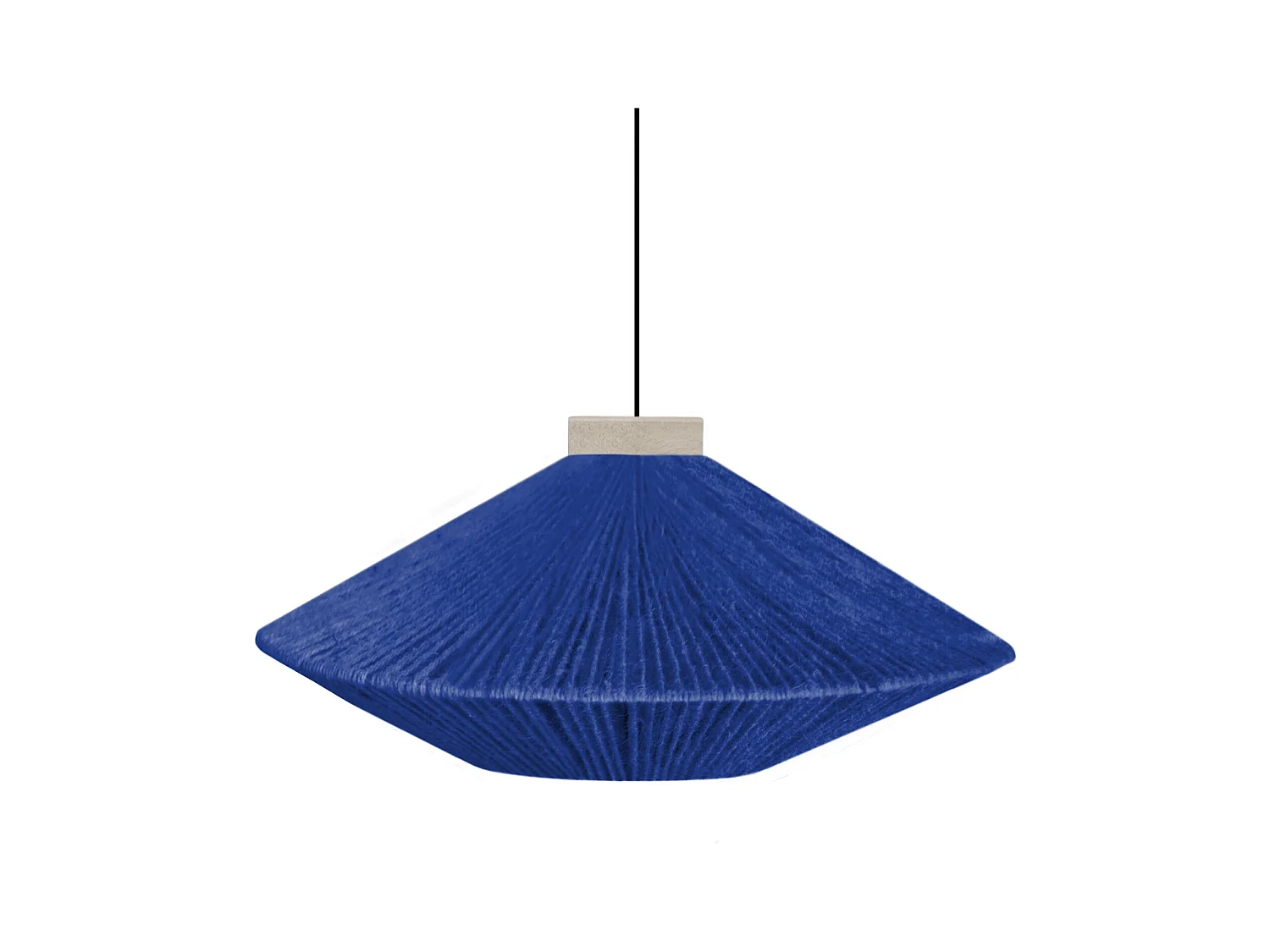 Suspension TOSEL ,métal,fibre ,Bleu,H90xD60xP 60cm