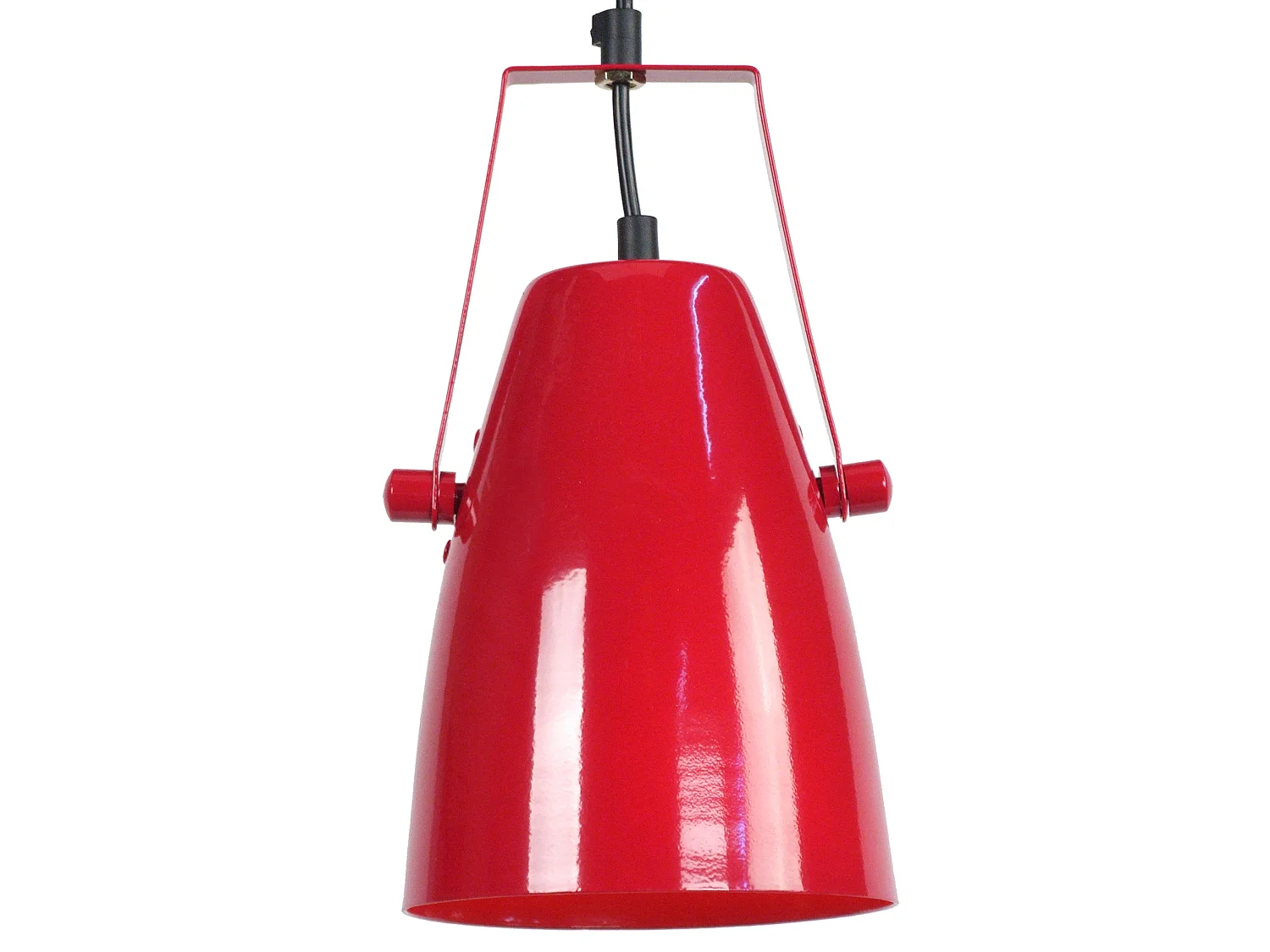 Suspension TOSEL ,métal,Rouge ,H 85xD17x P 17cm