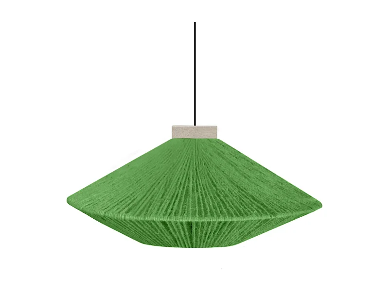 Suspension TOSEL ,métal,fibre ,naturel,H90xD60x P 60cm