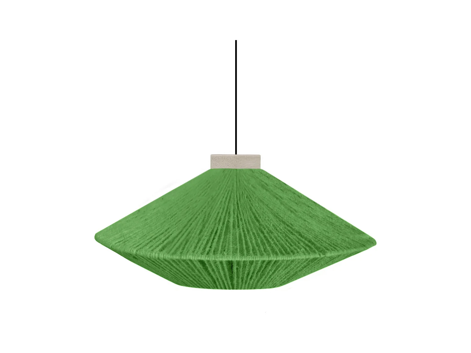Suspension TOSEL ,métal,fibre ,naturel,H90xD60x P 60cm