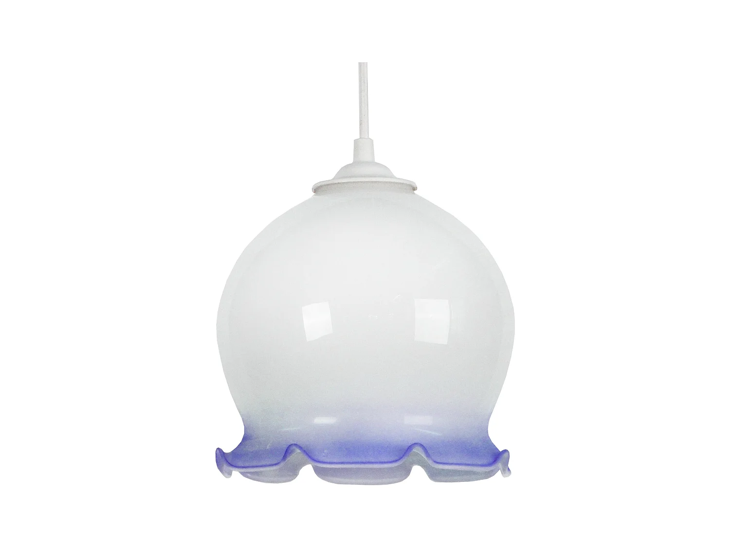 Suspension TOSEL ,verre,Bleu, H80xD18xP18cm