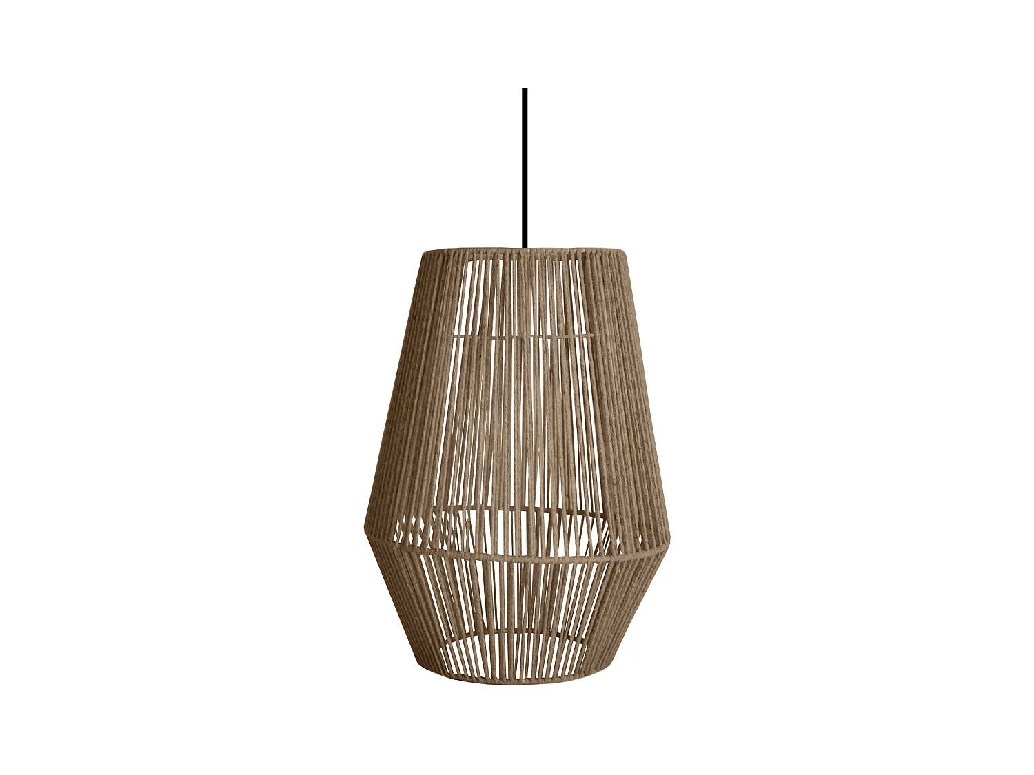 Suspension TOSEL ,métal,fibre ,naturel,H85xD32xP32 cm