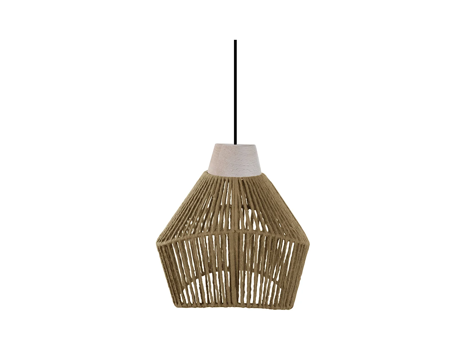 Suspension TOSEL ,métal,fibre ,naturel,H80xD 13xP17cm
