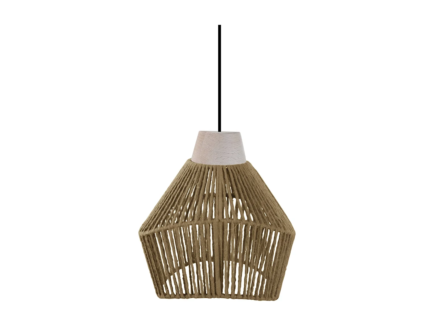 Suspensión  TOSEL ,metal, fibra,natural,A80xD 13xP17cm