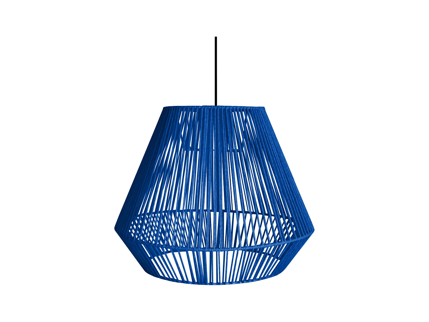 Suspension TOSEL ,métal,fibre ,Bleu,H88xD40xP40cm