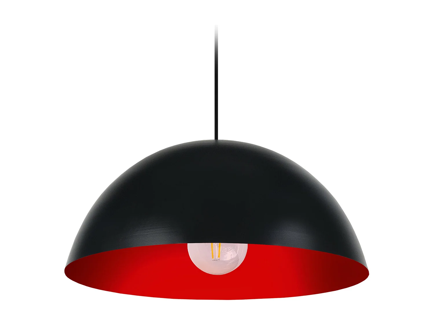 Suspensión  TOSEL , metal,Negro , A78xD42,5xP42,5cm