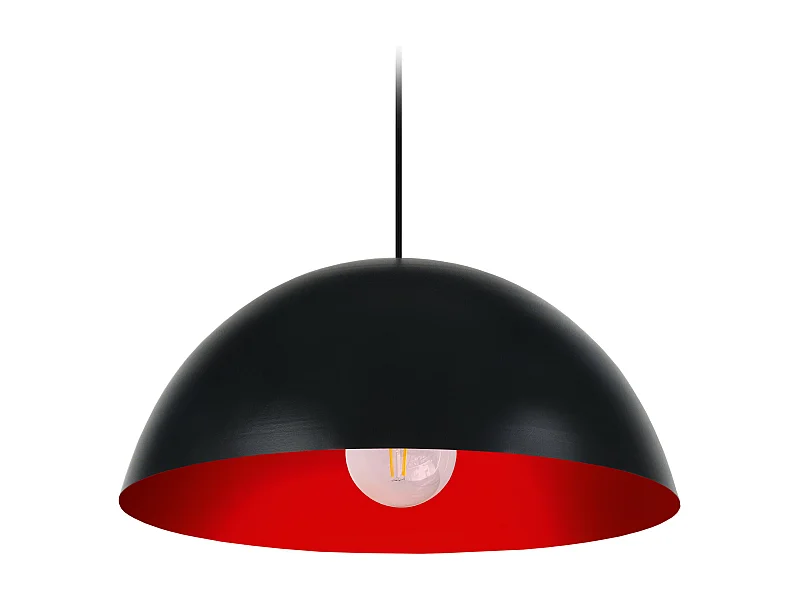 Suspensión  TOSEL , metal,Negro , A78xD42,5xP42,5cm