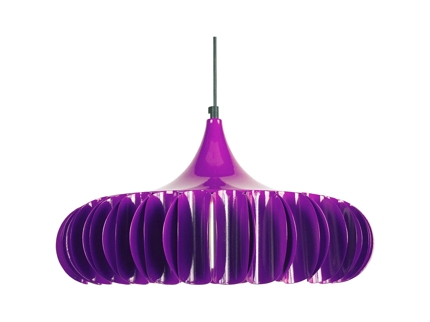 Suspension TOSEL ,métal ,Gris ,H85xD 40x P 40cm