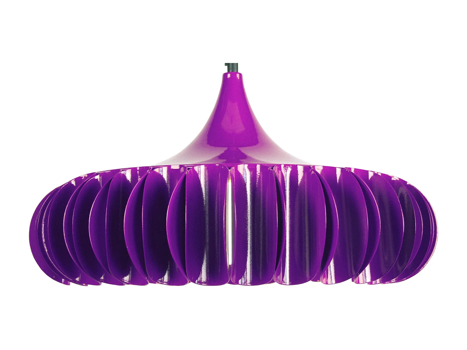 Suspensión  TOSEL ,metal ,Gris ,A85xD 40x P 40cm