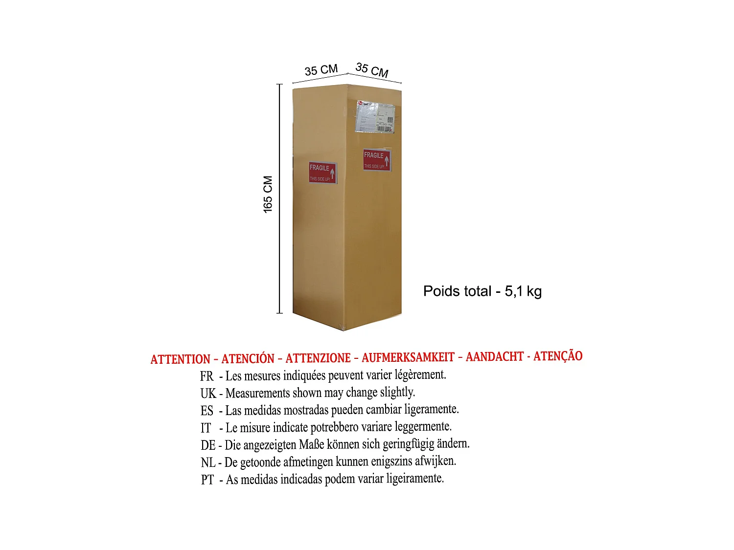 Lampadaire TOSEL ,métal,naturel,H145x D30xP30cm