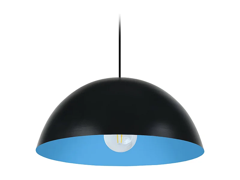 Suspensión  TOSEL , metal,Negro ,A78xD42,5xP42,5cm