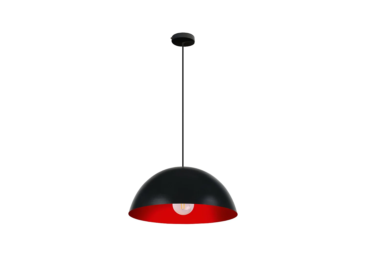 Suspension TOSEL ,métal,Noir ,H78xD30xP30   cm