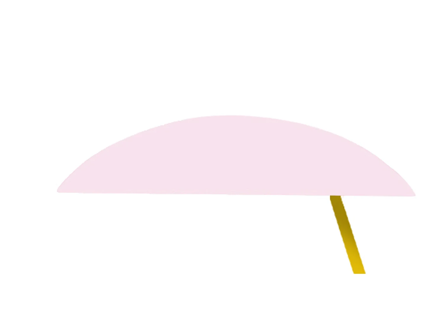 Lampada da terra  metallo curbé arancio giallo ULRIKA rosa D'33 cm