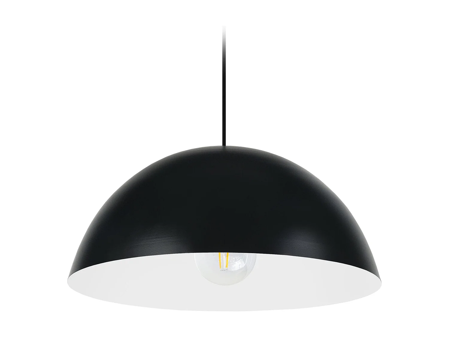 Suspensión  TOSEL , metal,Negro ,A78xD 42,5xP42,5cm