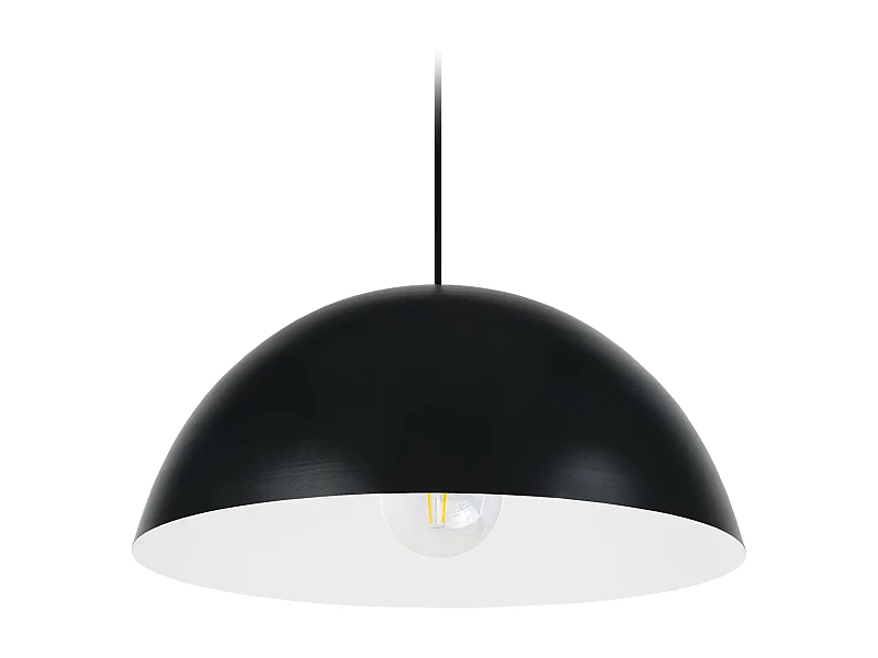 Suspensión  TOSEL , metal,Negro ,A78xD 42,5xP42,5cm