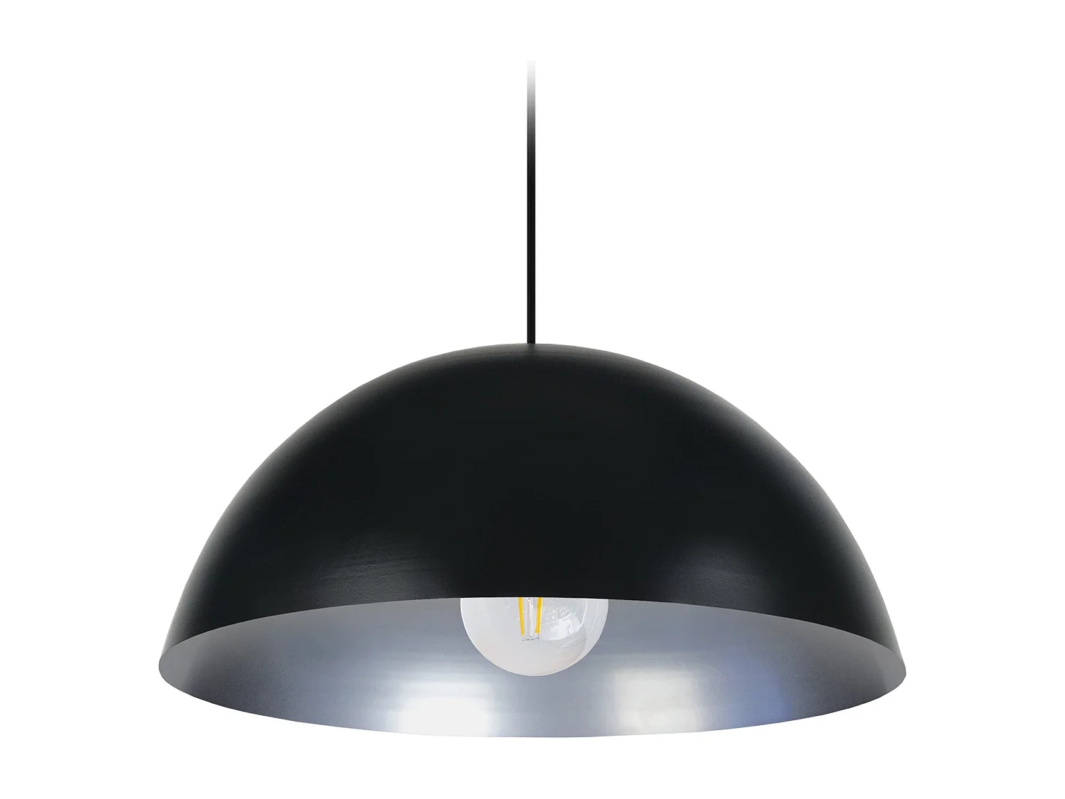 Suspensión  TOSEL ,metal,Negro ,A78xD42,5xP42,5cm