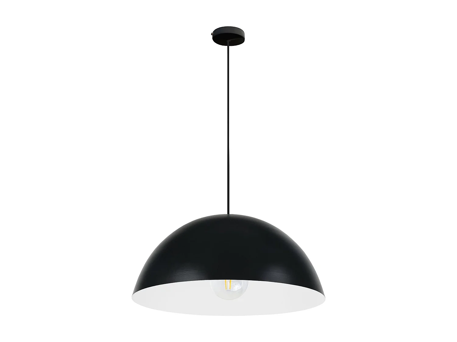 Suspensión  TOSEL ,metal,Negro ,A78xD42,5xP42,5cm