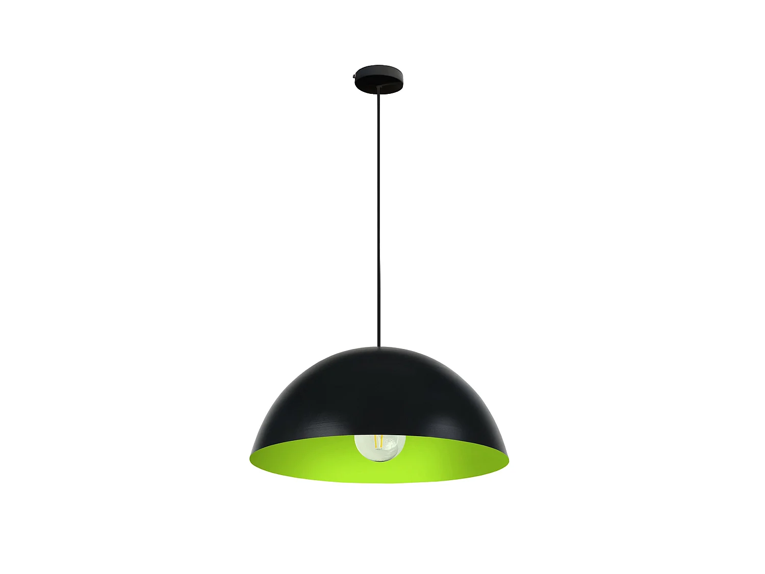 Suspension  TOSEL ,métal,Noir ,H78xD30xP30cm