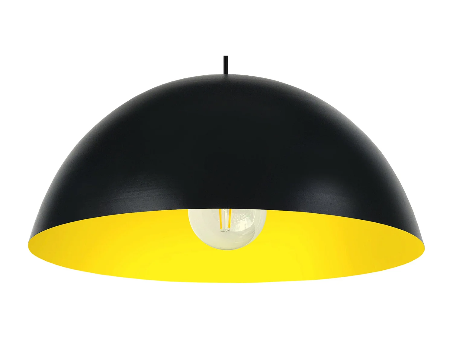 Suspensión  TOSEL , metal,Negro ,A78xD42,5x P42,5cm