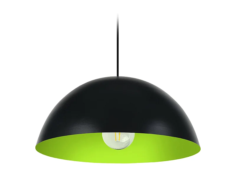 Suspensión  TOSEL , metal,Negro ,A78xD42,5x P 42,5cm