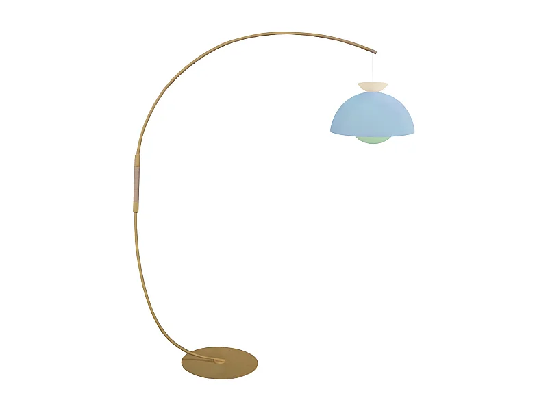 Lampadaire TOSEL ,métal,Beige , H 195xD43xP110cm