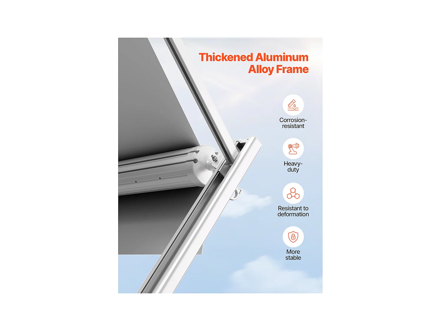 Autokap SucceBuy 549 cm Vervangende RV Luifel – Handmatige Aanhangwagenluifel voor de Meeste DC12V Campers