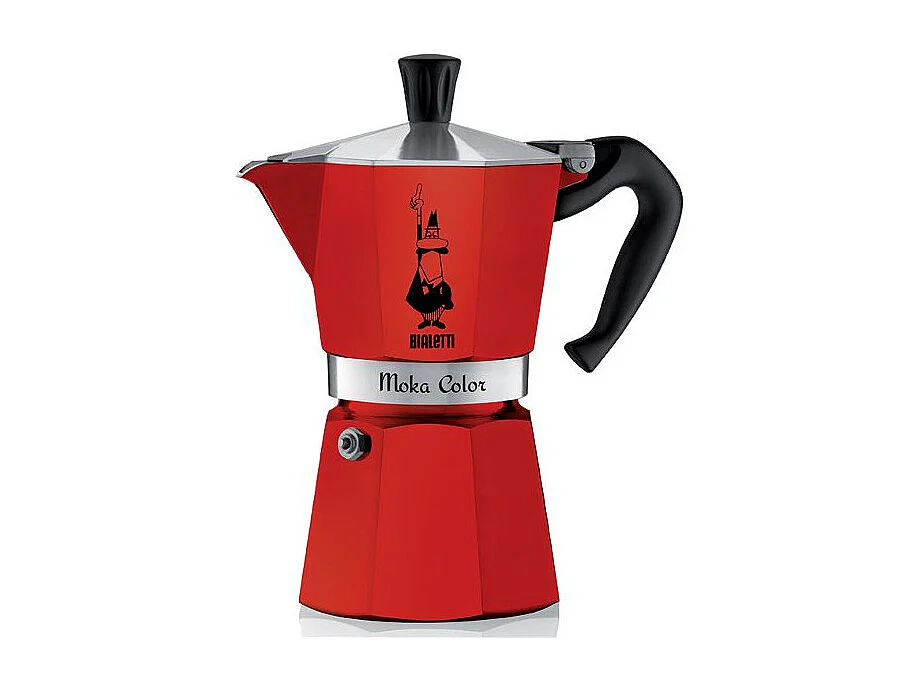 Cafetière Italienne Moka Express 6T Rouge Bialetti - Tradition Italienne en Couleur !