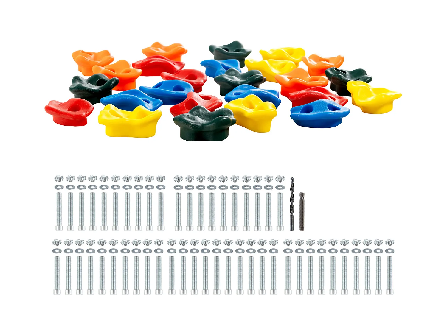 Kit d'Escalade SucceBuy 25, Rochers d'Escalade, Prises Murales pour Rochers, Poignées Intérieures/Extérieures