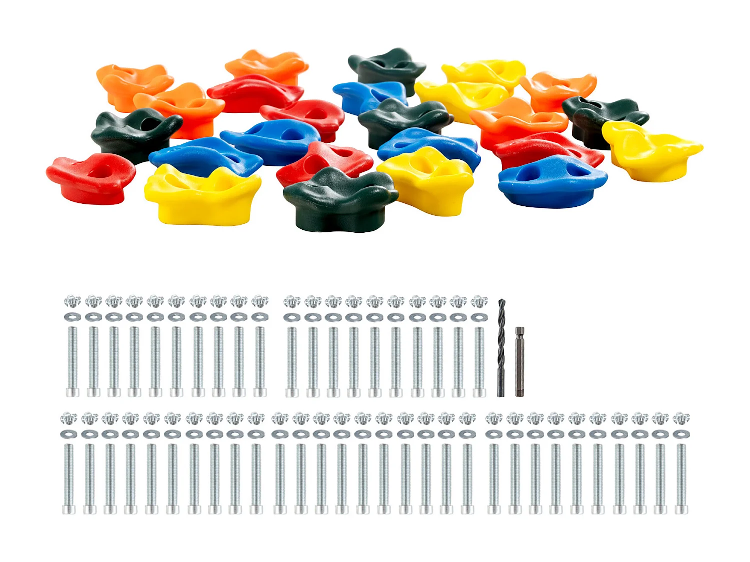 Kit d'Escalade SucceBuy 25, Rochers d'Escalade, Prises Murales pour Rochers, Poignées Intérieures/Extérieures