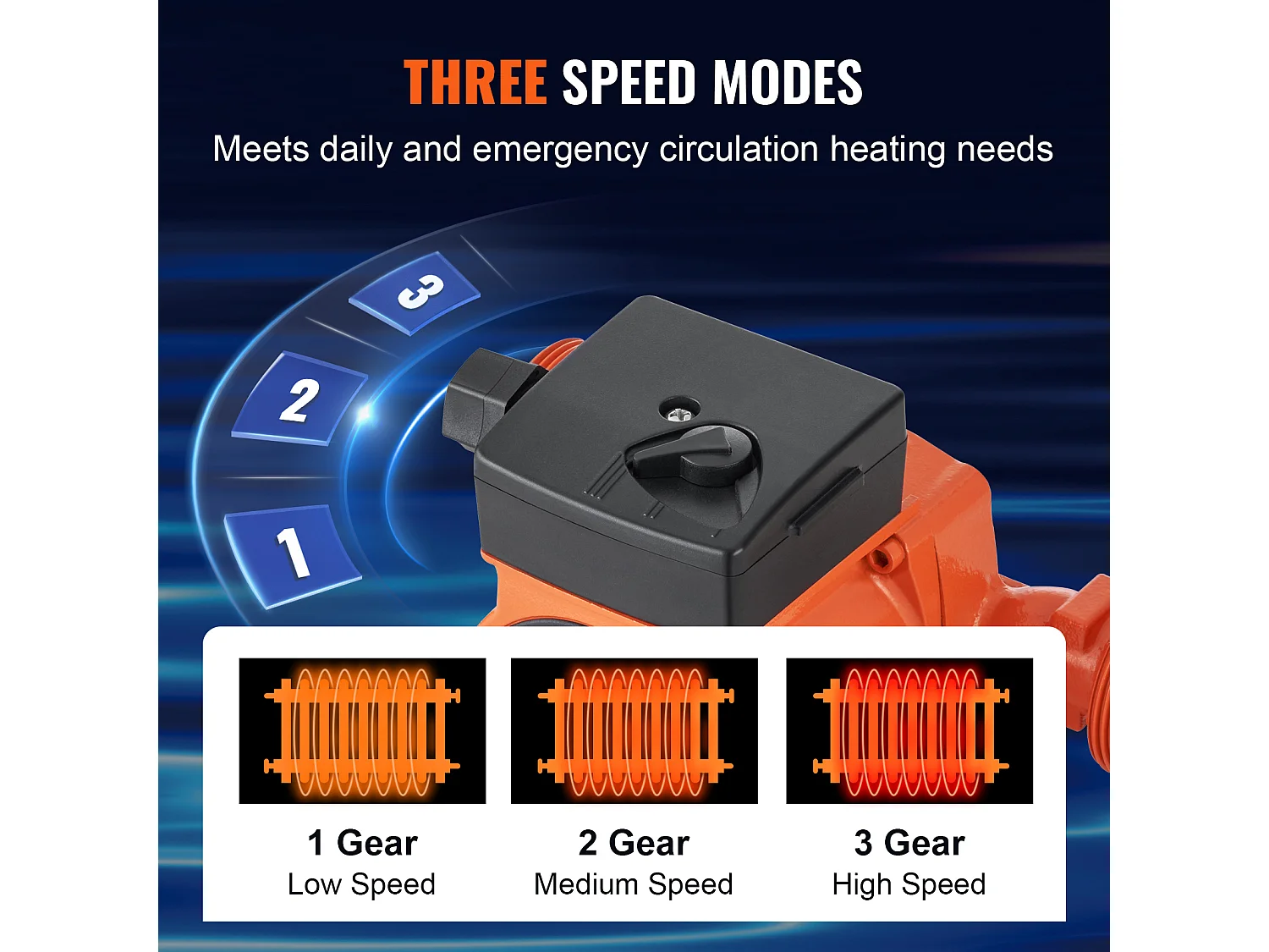 Pompe de Circulation d'Eau Chaude SucceBuy LPS25-4S-180 220 V 72 W 50 LPM Pompe de Recirculation