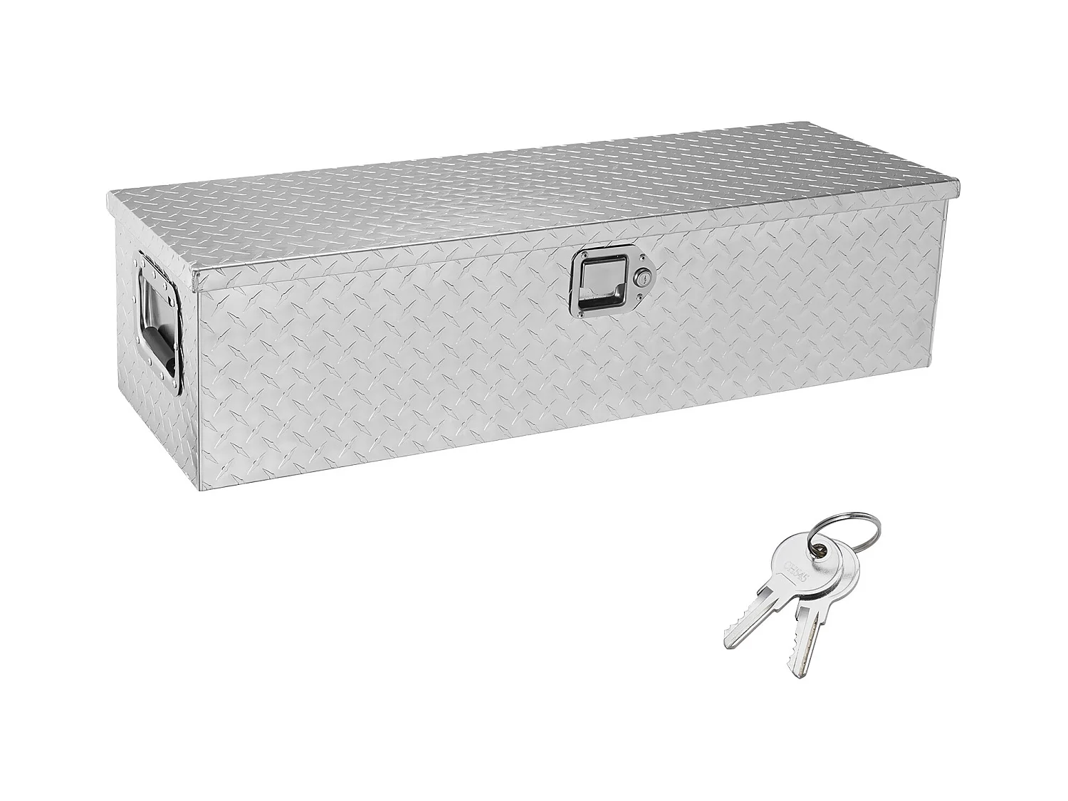 Caja de Herramientas Resistente de Aluminio SucceBuy, 93 x 33 x 25,4 cm, Para Caja de Furgoneta
