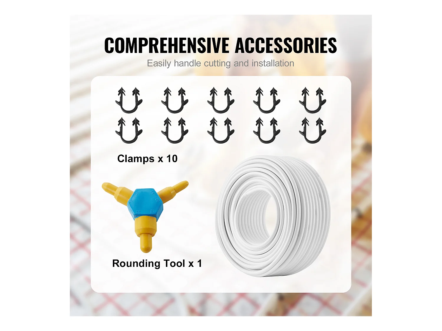 Tube SucceBuy PEX-AL-PEX, Tuyau Composite Aluminium-Plastique 833cm, Barrière à l'Oxygène