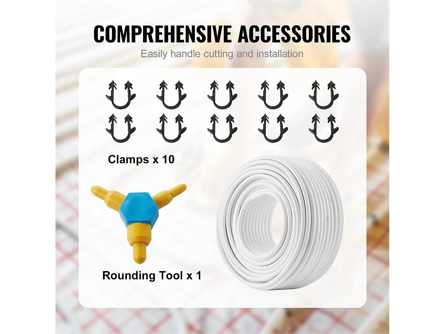 Tube SucceBuy PEX-AL-PEX, Tuyau Composite Aluminium-Plastique 833cm, Barrière à l'Oxygène