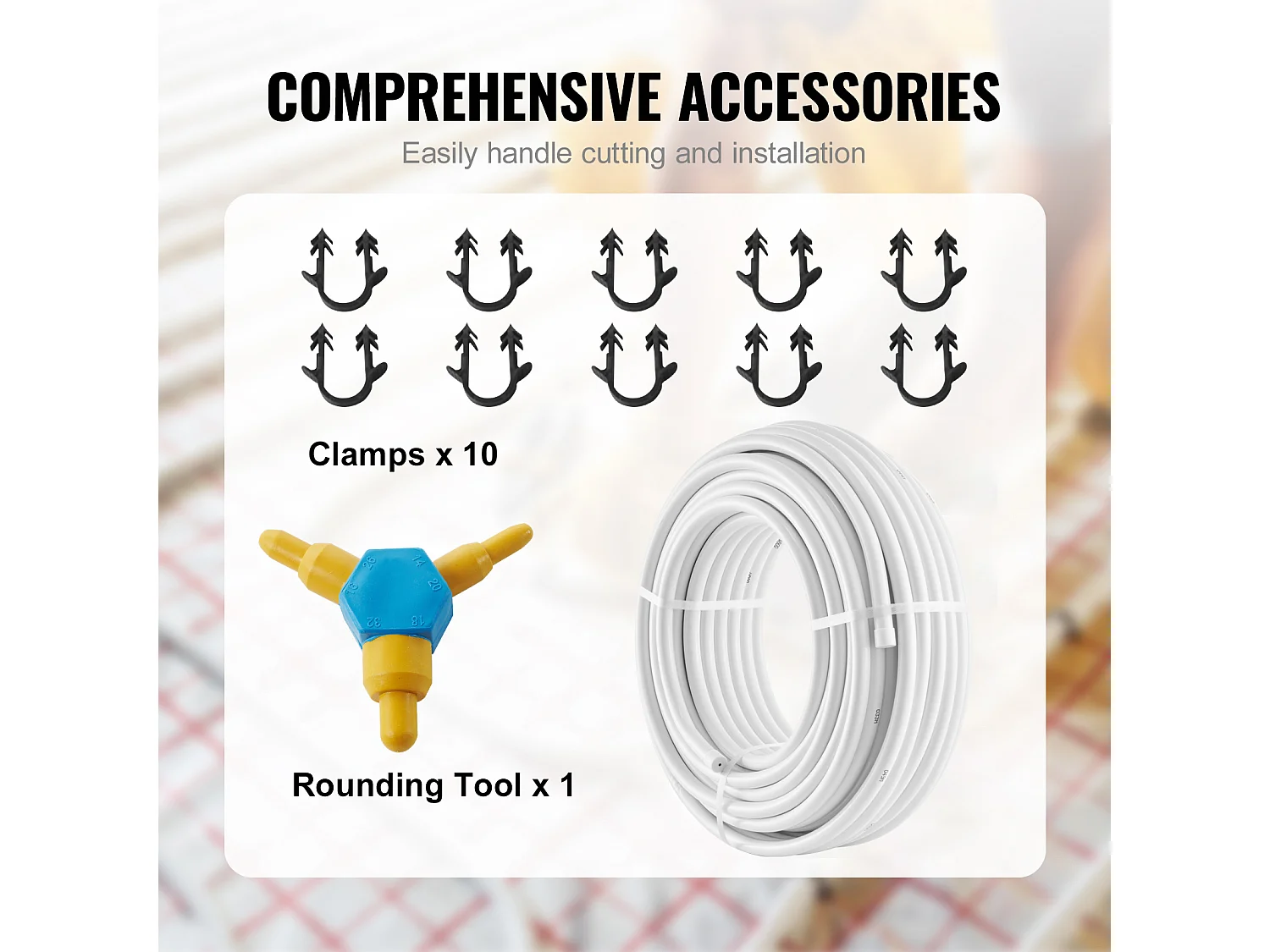 Tube SucceBuy PEX-AL-PEX 417cm, Composite Aluminium-Plastique, Barrière à l'Oxygène, Parfait pour les Systèmes de Chauffage et de Plomberie