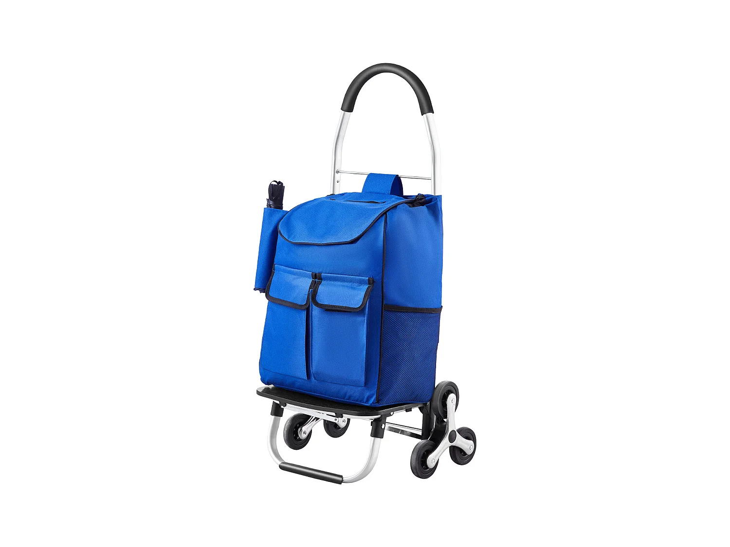 Chariot à Escaliers SucceBuy, 36 L, avec 6 Roues et Sac en Tissu Oxford, pour une Ascension Facile, Pliable et Portable pour le Achats