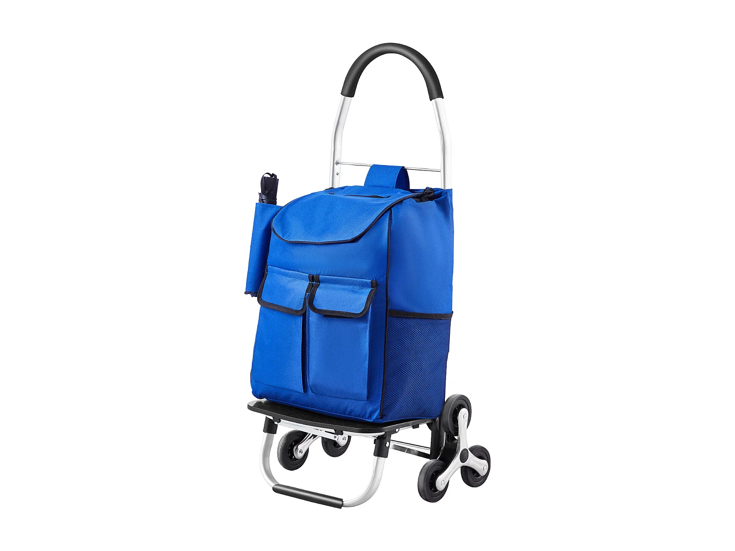Chariot à Escaliers SucceBuy, 36 L, avec 6 Roues et Sac en Tissu Oxford, pour une Ascension Facile, Pliable et Portable pour le Achats