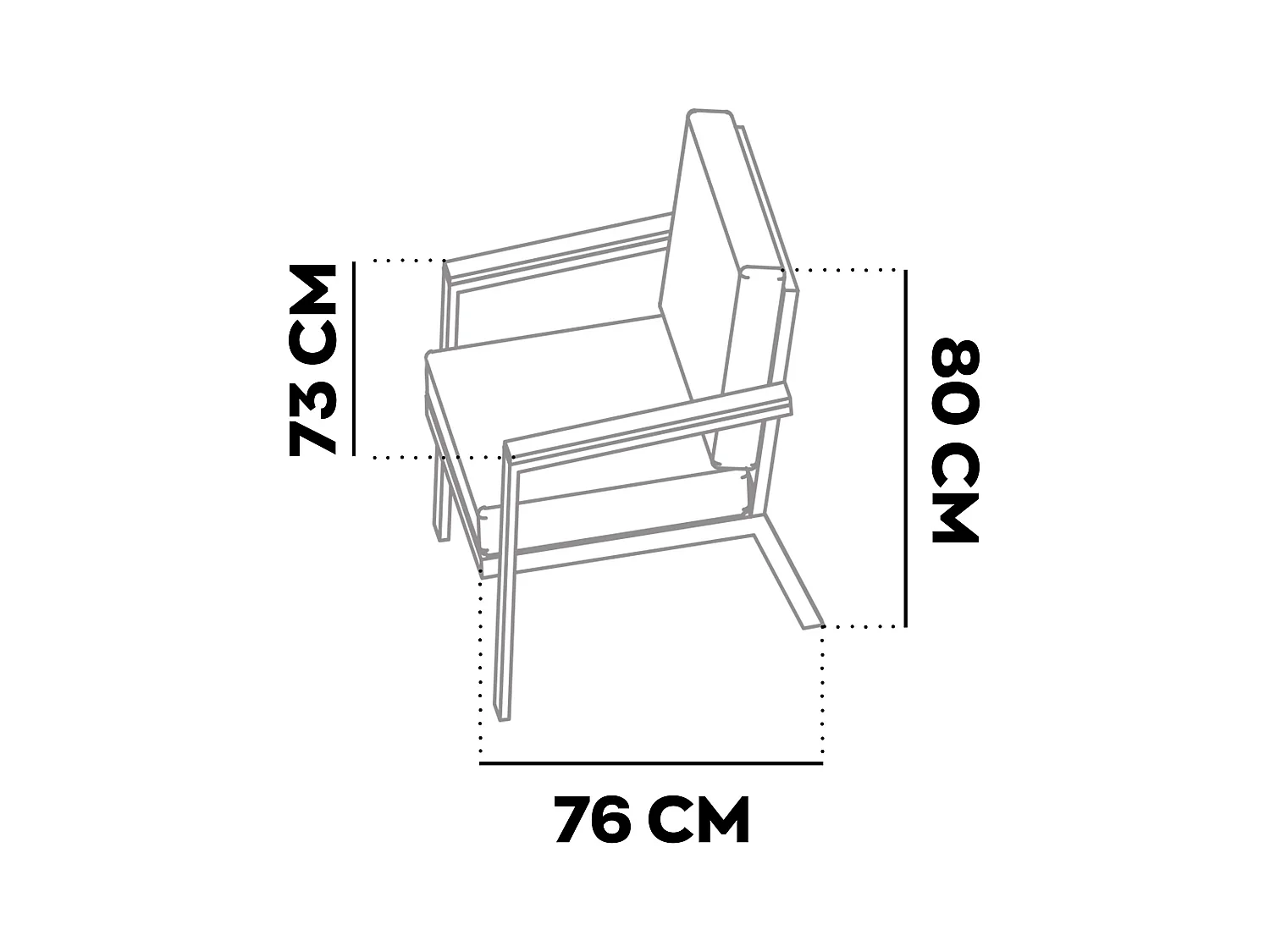 Ikigai - Salon de Jardin avec Canapé 3 Places, 2 Fauteuils et Table Basse avec Coussins en Aluminium et Bois Contreplaqué