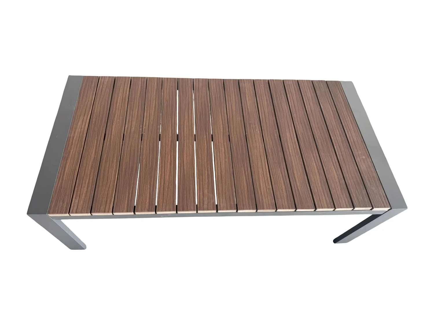 Ikigai - Conjunto de Jardín con Sofá de 3 Plazas, 2 Sillones y Mesa de Centro con Cojines en Aluminio y Madera Contrachapada