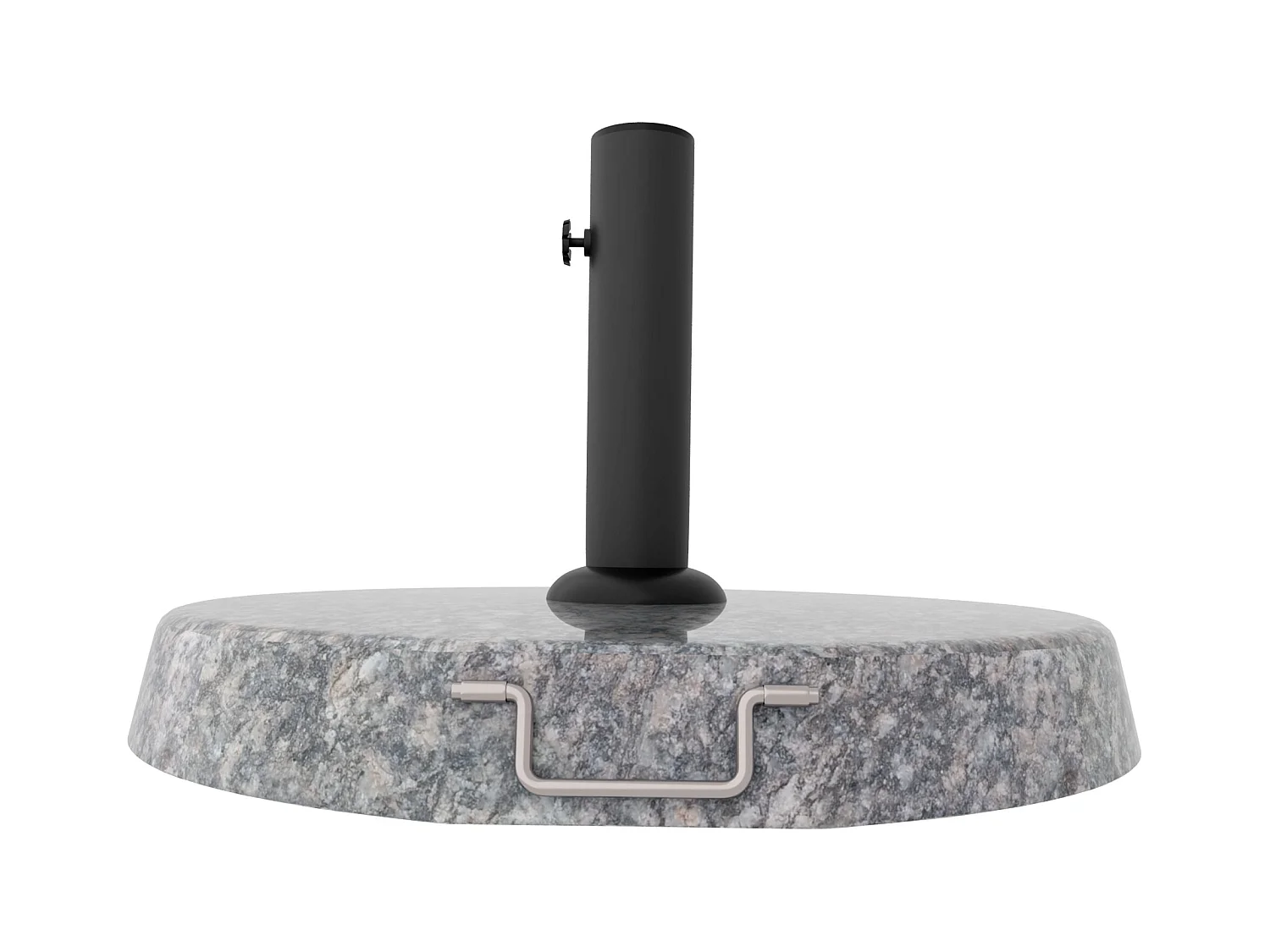 Pietra - Base para sombrilla de jardín redonda diámetro 45 cm 25 Kg en piedra gris