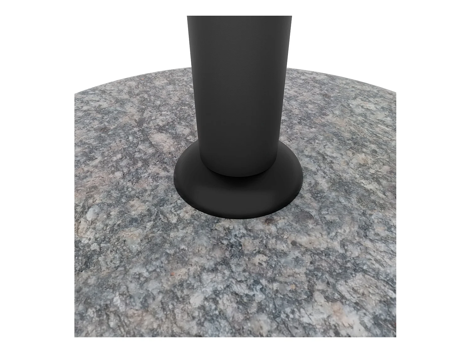 Pietra - Base para sombrilla de jardín redonda diámetro 45 cm 25 Kg en piedra gris