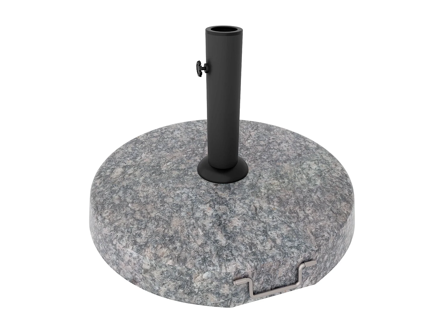 Pietra - Base pour parasol de jardin ronde diamètre 45 cm 25 Kg en pierre grise